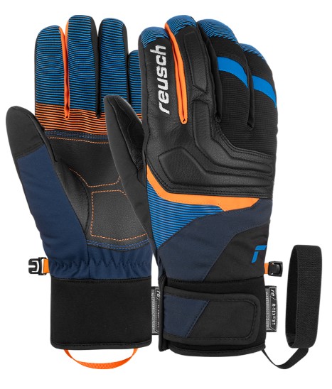 Перчатки Reusch Strike R-Tex Xt Dress Blue/Orange Popsicle - Фото 2 большая