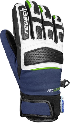 Перчатки детские Reusch Mastery R-Tex XT Dress Blue/Neon Green - Фото 1 большая