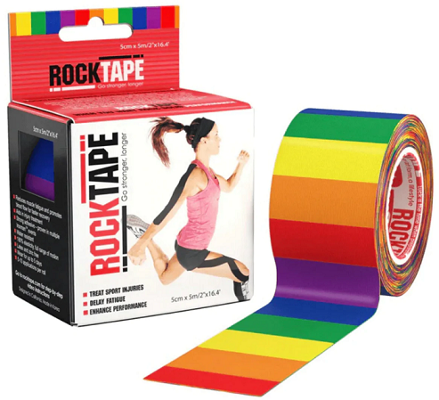Кинезиотейп Rocktape Design 5 см х 5 м радуга - Фото 1 большая