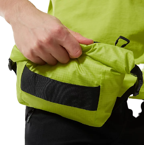 Поясная сумка The North Face Waterproof Lumbar Sulphur Spring Green-TNF Black - Фото 7 большая