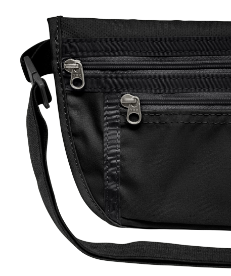 Поясная сумка Jack Wolfskin Document Belt De Luxe Black - Фото 4 большая