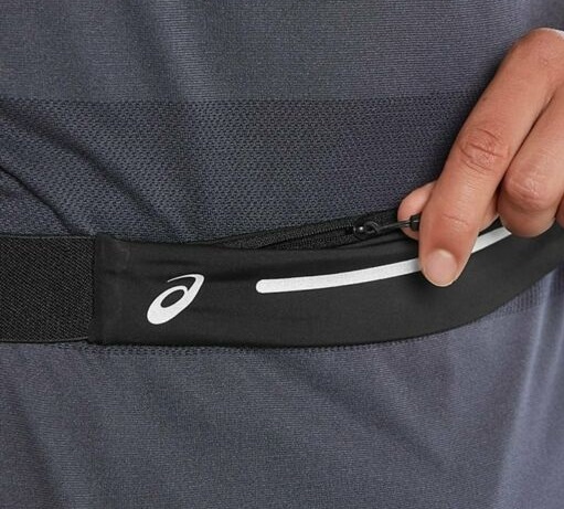 Ремень для бегуна ASICS Waistpack Performance Black - Фото 4 большая