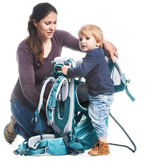 Рюкзак-переноска Deuter Kid Comfort Active SL Denim - Фото 4 большая