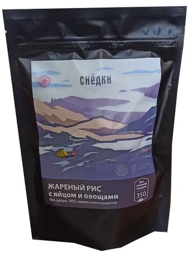 Рис жаренный с яйцом Снедки 350г - Фото 1 большая