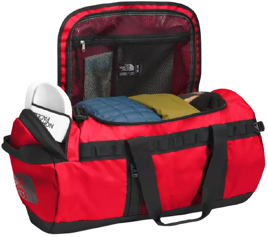 Баул The North Face Base Camp Duffel M TNF Red/TNF Black - Фото 5 большая