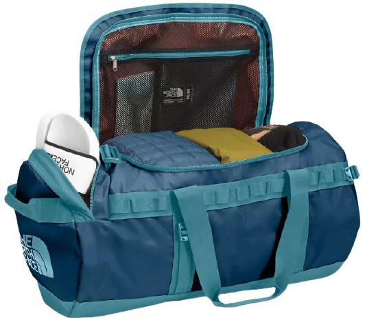 Баул The North Face Base Camp Duffel M Monterey Blue/Storm Blue - Фото 4 большая