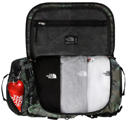 Баул The North Face Base Camp Duffel M Thyme Brushwood Camo Print/TNF Black - Фото 3 большая
