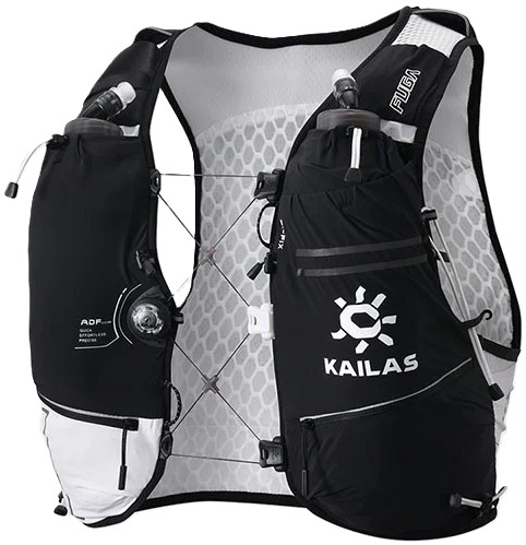Беговой жилет Kailas Fuga Air 13 Black White - Фото 3 большая