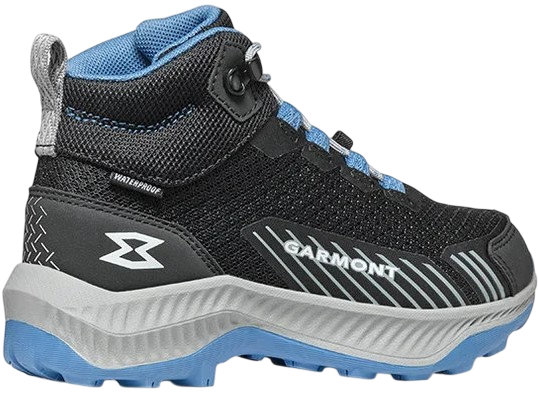 Ботинки детские Garmont Pulse Mid Wp Black/Coronet Blue - Фото 2 большая