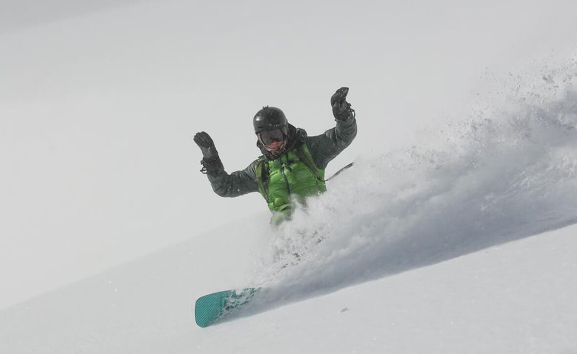 Как кататься по пухлому снегу на сноуборде?