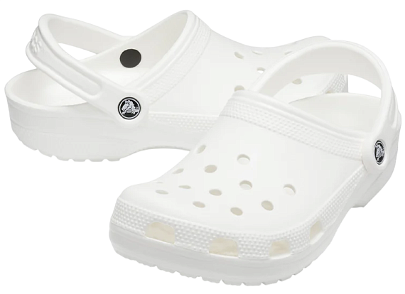 Сандалии Crocs Classic Clog White - Фото 2 большая