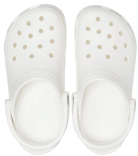 Сандалии Crocs Classic Clog White - Фото 4 большая