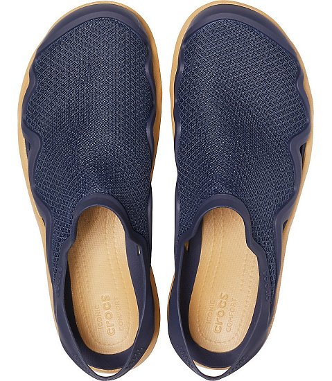 Сандалии мужские Crocs Swiftwater Mesh Wave Navy/Tan - Фото 4 большая