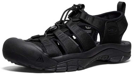 Сандалии мужские Keen Newport H2 Triple Black - Фото 5 большая