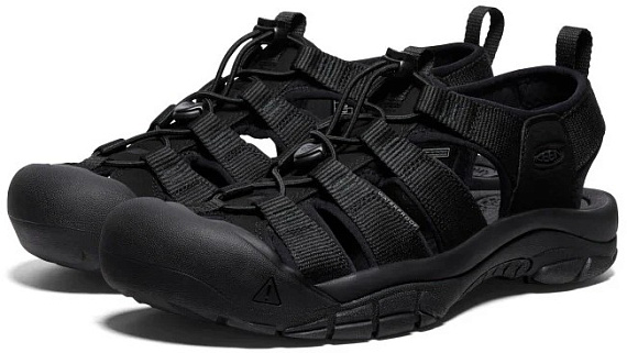 Сандалии мужские Keen Newport H2 Triple Black - Фото 6 большая