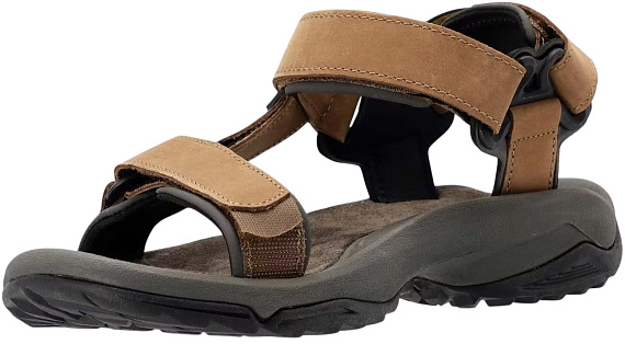 Сандалии мужские Teva Terra FI 4 Lite Ltr Sandalo Brown - Фото 3 большая