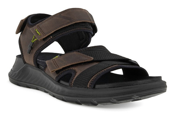 Сандалии мужские Ecco Exowrap Dark-Brown/Black - Фото 1 большая