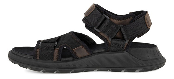 Сандалии мужские Ecco Exowrap Dark-Brown/Black - Фото 3 большая