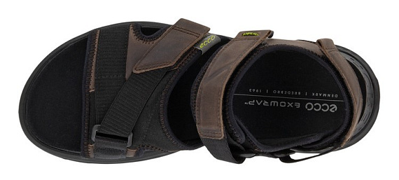 Сандалии мужские Ecco Exowrap Dark-Brown/Black - Фото 6 большая
