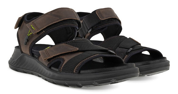 Сандалии мужские Ecco Exowrap Dark-Brown/Black - Фото 8 большая