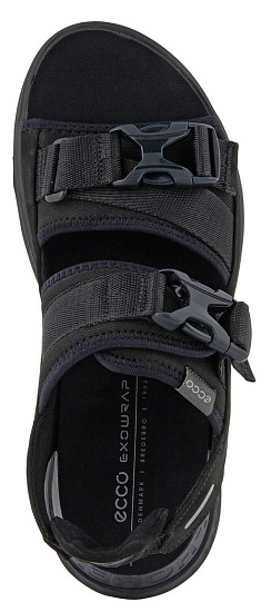 Сандалии мужские Ecco Exowrap 25 Black - Фото 6 большая