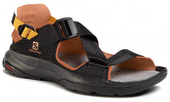 Сандалии мужские Salomon Tech Sandal Black/Caramel Cafe - Фото 1 большая