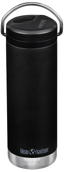 Термокружка Klean Kanteen TKWide Twist Cap 0,473 Black - Фото 2 большая