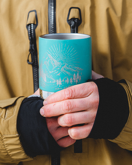 Термокружка Klean Kanteen Camp Mug 0,355 Mountain Porcelain - Фото 11 большая