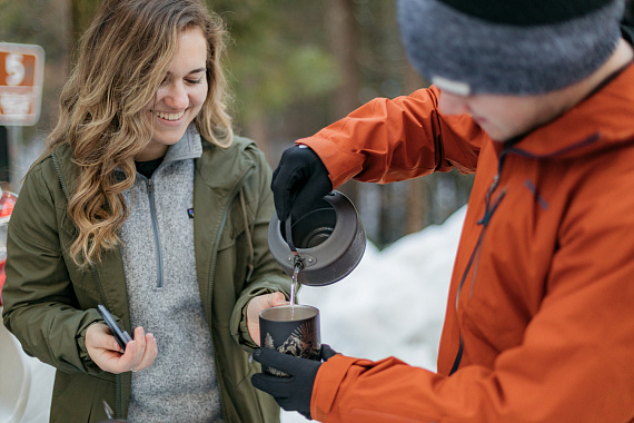 Термокружка Klean Kanteen Camp Mug 0,355 Mountain Black - Фото 9 большая
