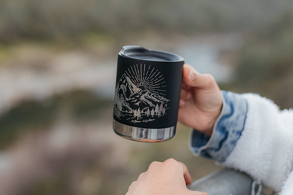 Термокружка Klean Kanteen Camp Mug 0,355 Mountain Black - Фото 11 большая