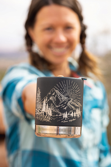 Термокружка Klean Kanteen Camp Mug 0,355 Mountain Black - Фото 15 большая