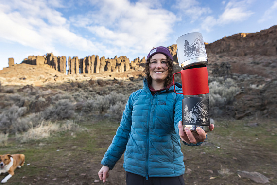 Термокружка Klean Kanteen Camp Mug 0,355 Red - Фото 11 большая