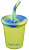 Стакан детский Klean Kanteen Cup Straw Lid 0,296 Juicy Pear - Фото 1 малая