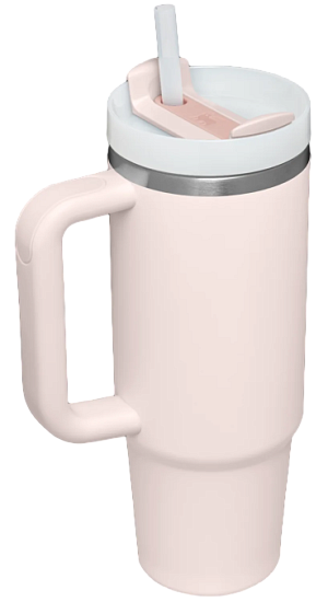 Термокружка Stanley Quencher H2.0 1,18L с трубочкой Розовый - Фото 2 большая