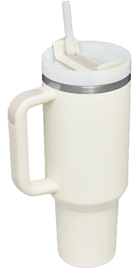 Термокружка Stanley Quencher H2.0 1,18L с трубочкой Кремовый - Фото 2 большая