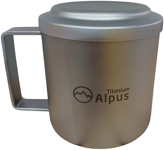 Кружка Alpus титановая с двойными стенками ALP879 420мл - Фото 1 большая