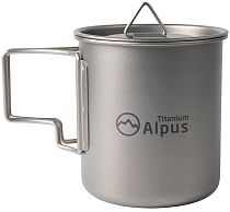 Кружка Alpus титановая с крышкой ALP695 420мл