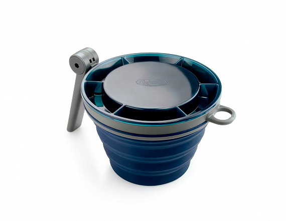 Складная кружка GSI Collapsible Fairshare Mug Blue - Фото 2 большая
