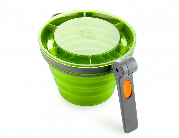 Складная кружка GSI Collapsible Fairshare Mug Green - Фото 4 большая