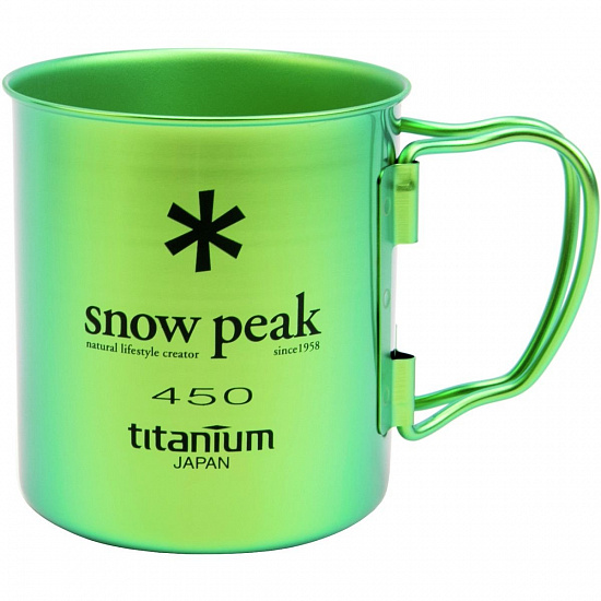 Кружка Snow Peak Titanium Single 450 Green