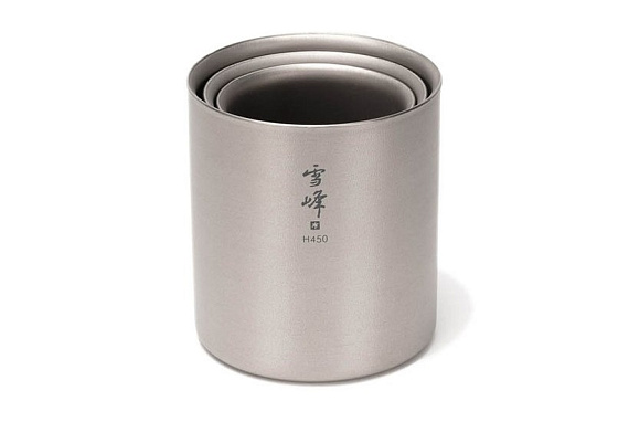 Кружка Snow Peak Ti-Double H200 Stacking Mug - Фото 3 большая