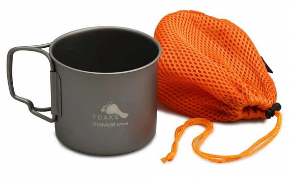 Кружка Toaks Titanium Single Wall 375 мл - Фото 7 большая