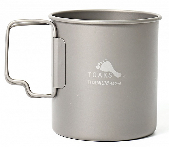 Кружка Toaks Titanium Single Wall 450 мл - Фото 1 большая