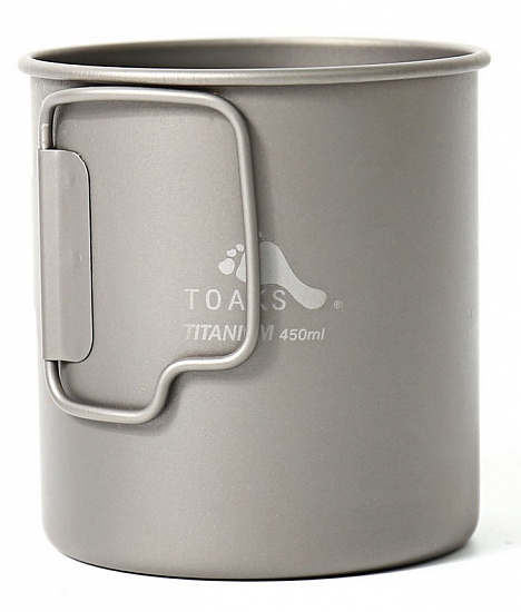 Кружка Toaks Titanium Single Wall 450 мл - Фото 2 большая