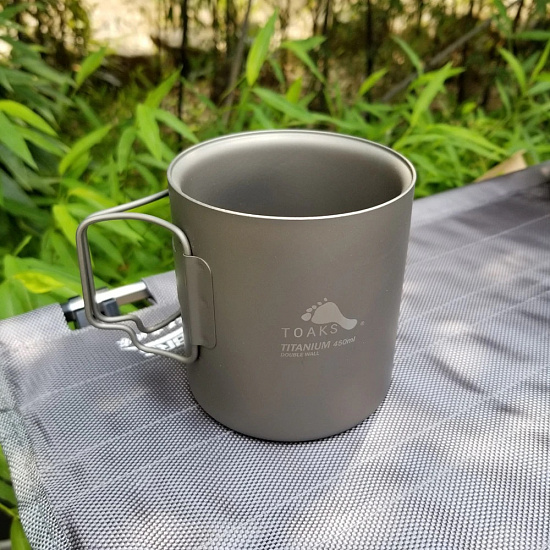 Кружка Toaks Titanium Double Wall 450 мл - Фото 5 большая
