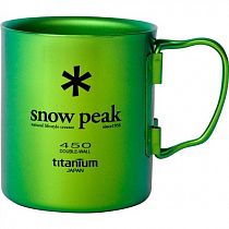 Кружка Snow Peak Titanium Double 450 Green