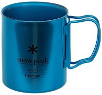 Кружка Snow Peak Titanium Double 450 Blue