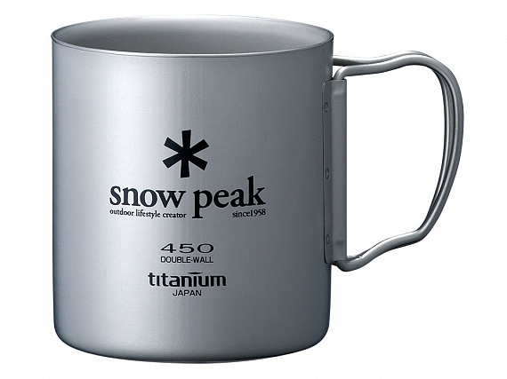 Кружка Snow Peak Titanium Double 450 - Фото 1 большая