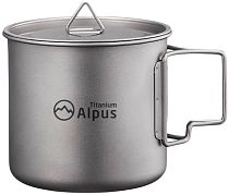 Кружка Alpus титановая с крышкой ALP442 550мл