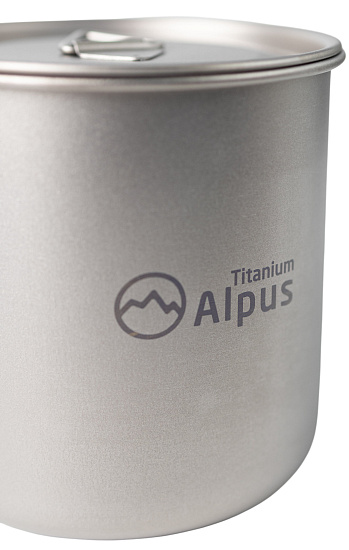 Кружка Alpus титановая с крышкой ALP442 550мл - Фото 5 большая